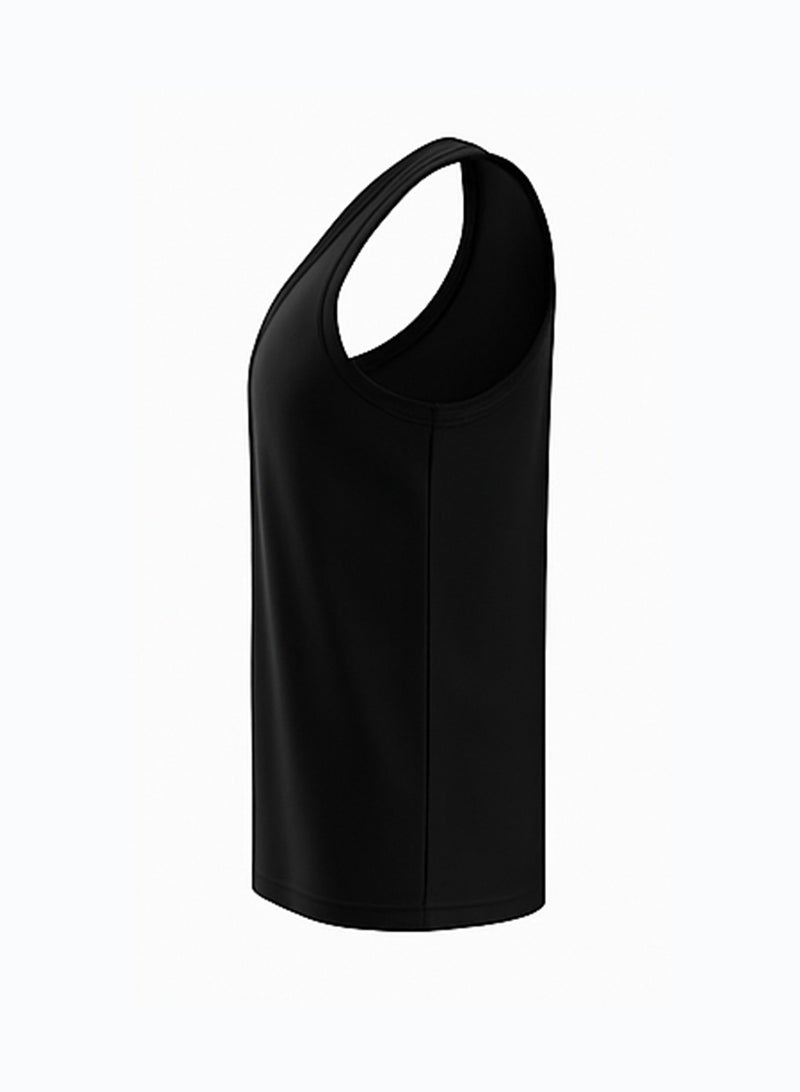 Tango Sleeveless Shirt 100% Cotton (Black) - Image 3