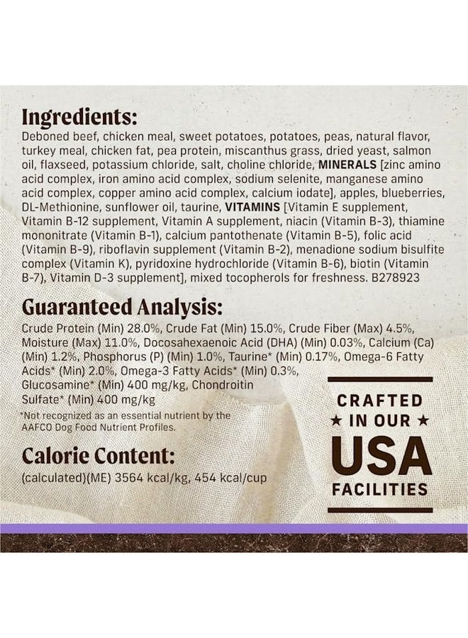 ميريك طعام جاف للجراء من Merrick Grain Free Beef + Sweet Potato Recipe، 4 رطل (قد تختلف العبوة) - Image 2