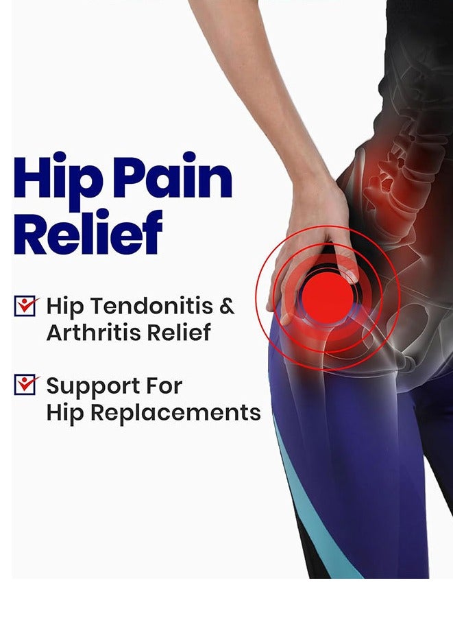 AirYoung Hip Brace Thigh Compression Sleeve,Hip Sciatica Pain Relief Device Brace,Hamstring & Groin Compression Sleeve Wrap for Sciatic Nerve Relief,Hip Support Brace for Women & Men - Image 2