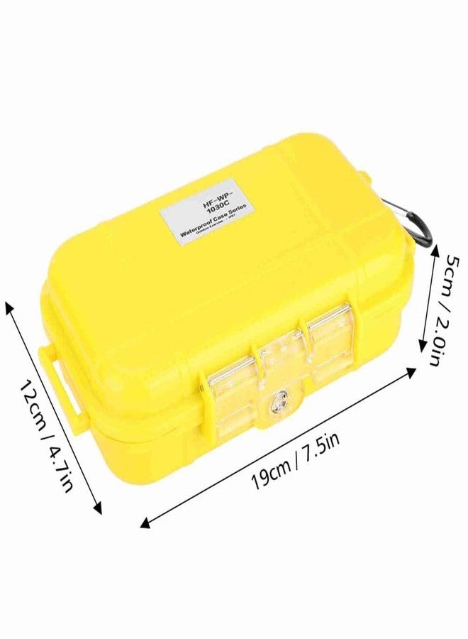 Chiffonade Water proof Dry Box, ABS/PC Shockproof Storage Case for Marine Fishfinder & Outdoor Water Sports,19x12x5cm(Yellow) - Image 4