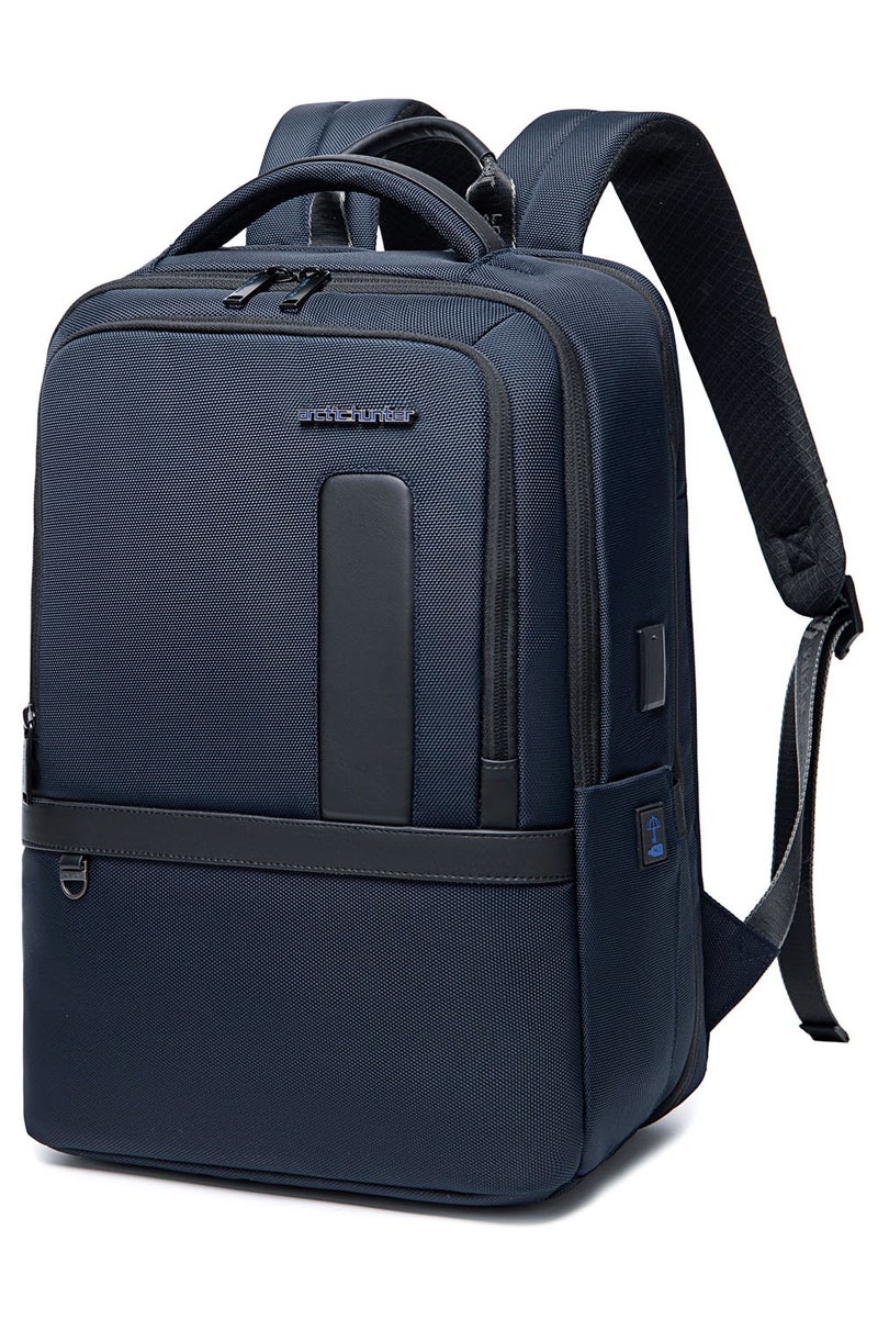 ARCTIC HUNTER Durable School Laptop Backpack,Water Resistant Business Travel Expandable Bag with USB Charging Port for Work,Blue - Image 1