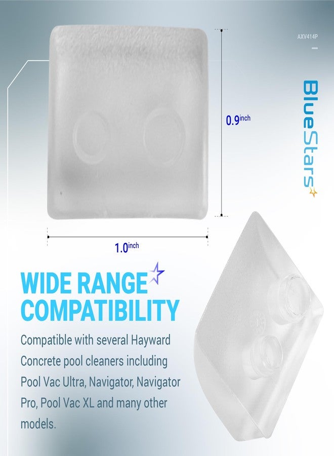 قطع غيار BlueStars Ultra Durable AXV414P AXV014P Pool Vac Pool Cleaner Pod Shoe من Blue Stars - متوافقة تمامًا مع منظفات حمامات السباحة Hayward Navigator وPool Vac Vacuum - عبوة من 8 قطع - Image 2