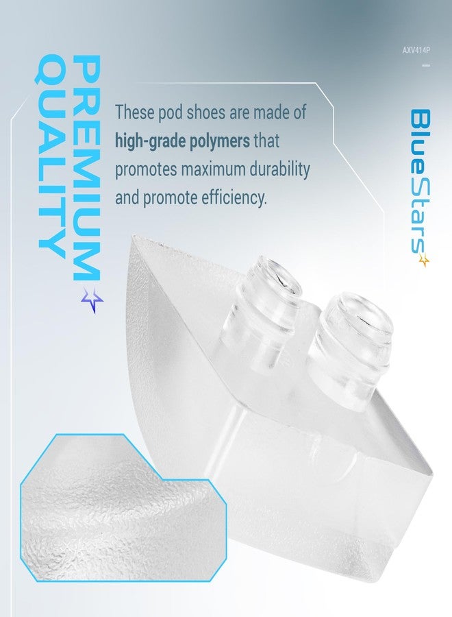 قطع غيار BlueStars Ultra Durable AXV414P AXV014P Pool Vac Pool Cleaner Pod Shoe من Blue Stars - متوافقة تمامًا مع منظفات حمامات السباحة Hayward Navigator وPool Vac Vacuum - عبوة من 8 قطع - Image 3
