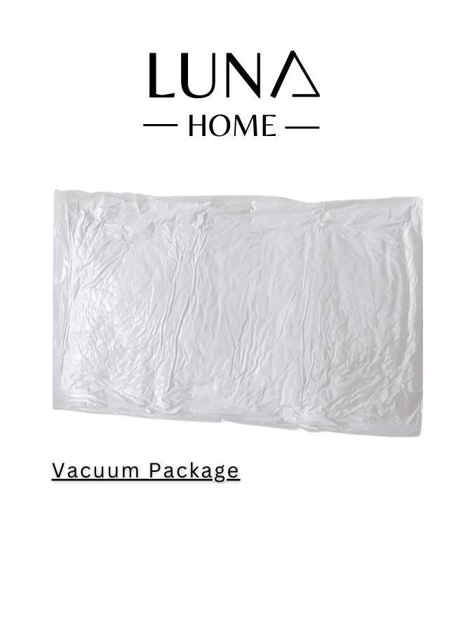 LUNA Home 1 piece Recyclable Feather Pillow, Soft Medium Support 100% Cotton. - Image 5