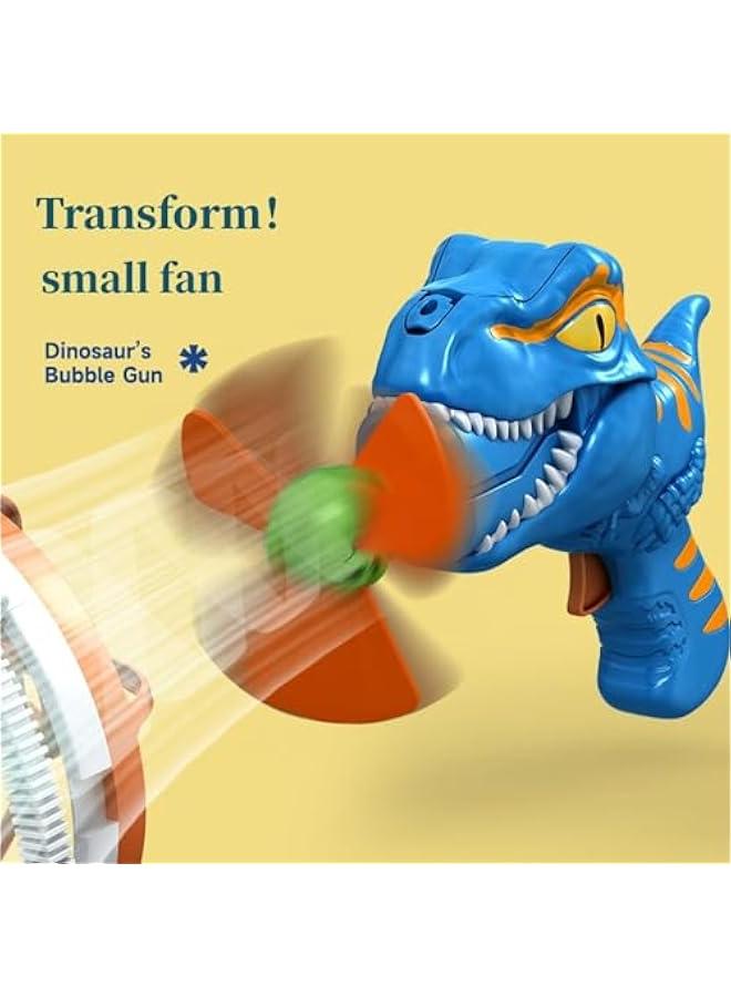 Dino-mite Bubble Blaster: Portable Dinosaur Bubble Maker with Batteries and Bubble Solution - Ideal for Kids - 1/2 Pcs Pack (Blue)  - Image 4