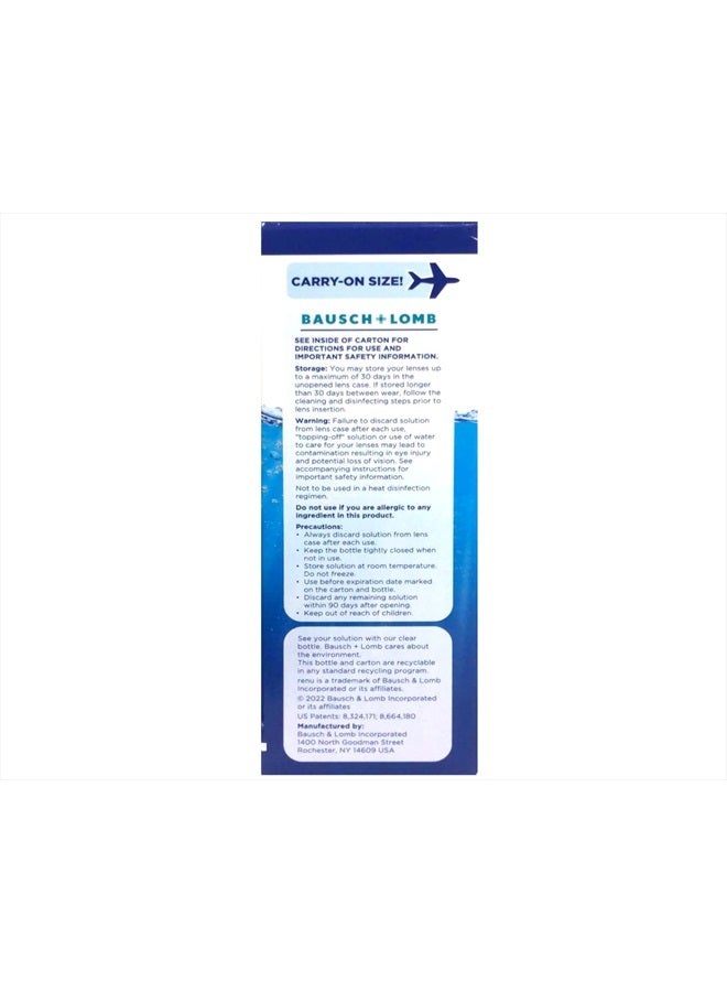 Renu Fresh Multi-Purpose Contact Lens Solution, Travel Size 2 Fl Oz (Pack Of 4) - Image 5