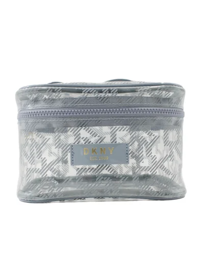DKNY DKNY Lucid Dream Train Case Cosmetic Bag, Travel Make up Bag Small, Small Lightweight Cosmetic Bag Storage Bag, Small Makeup Bag, Travel Toiletry Bag