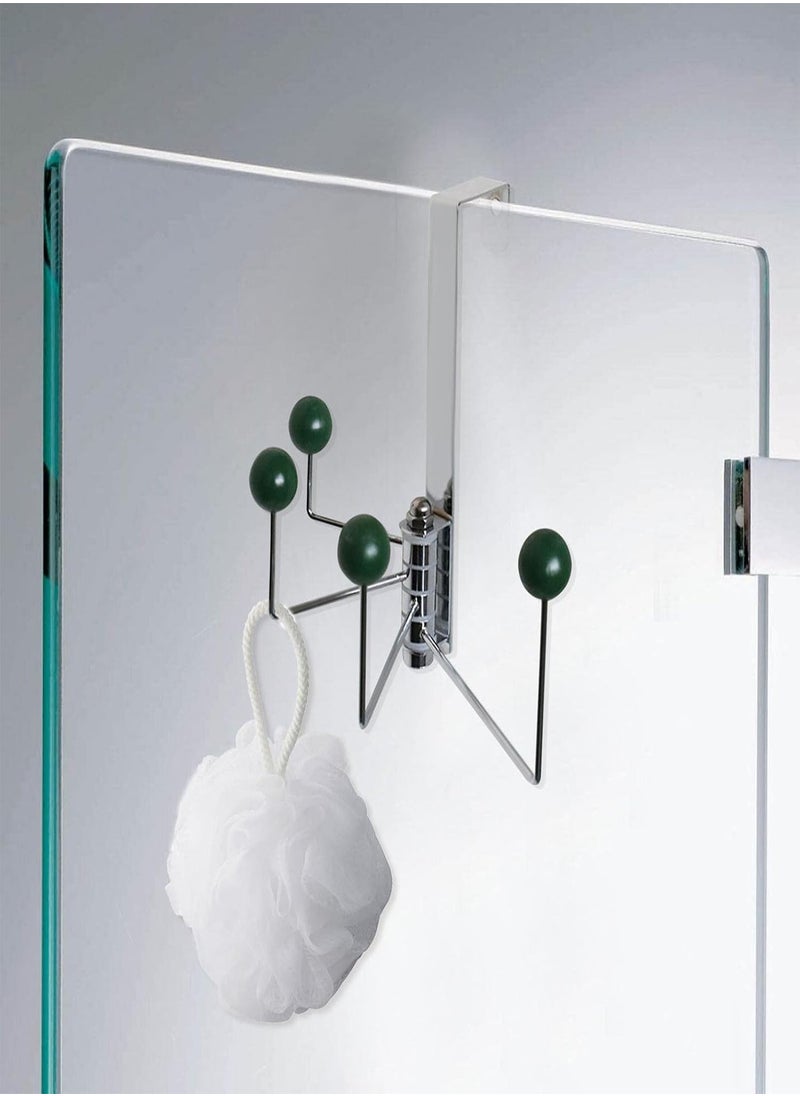 GGOOT - Over The Door Hook, Over Door Towel Rack, Hook Behind The Door For Bathroom And Bedroom, Multipurpose Hooks, 3 Hooks / 4 Hooks Design - Image 1