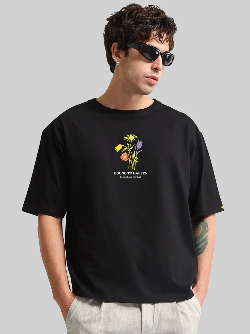 مانياك Maniac Mens Printed Round Neck Half Sleeve Light Grey Cotton T-Shirt