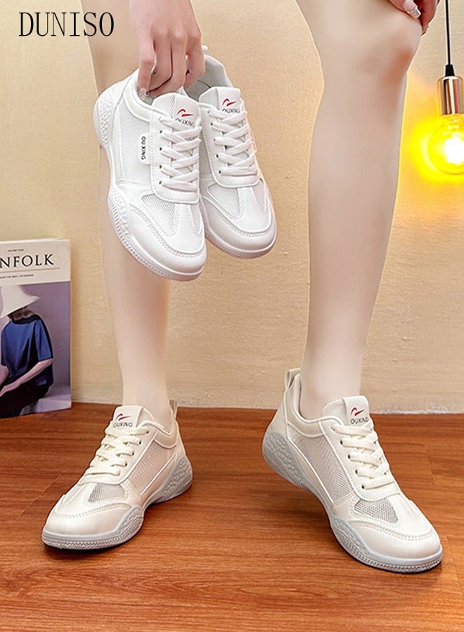 DUNISO Women's Walking Shoes Sneakers Lightweight Comfort Tennis Shoes Mesh Breathable Lightweight Non Slip Casual Work Shoes for Indoor Outdoor Travel Work - Image 2