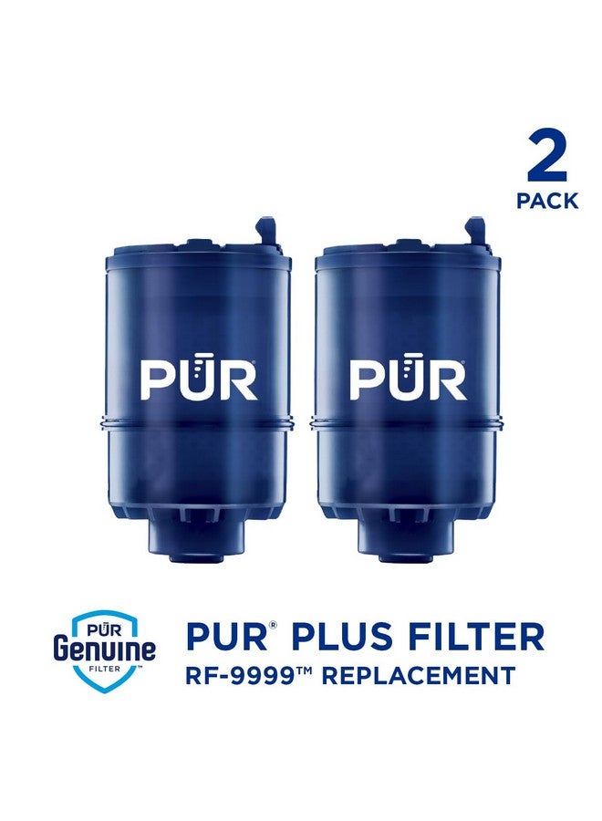 PUR PLUS Faucet Mount Replacement Filter 2-Pack, Genuine PUR Filter, 3-in-1 Powerful, Natural Mineral Filtration, Lead Removal, 6-Month Value, Blue (RF99992) - Image 2