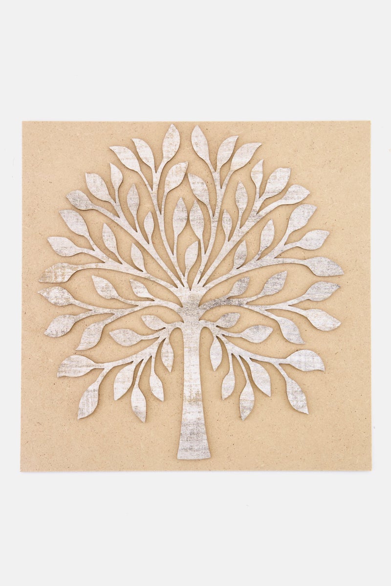 Muy Mucho Laser Piece Tree Of Life, Beige - Image 1