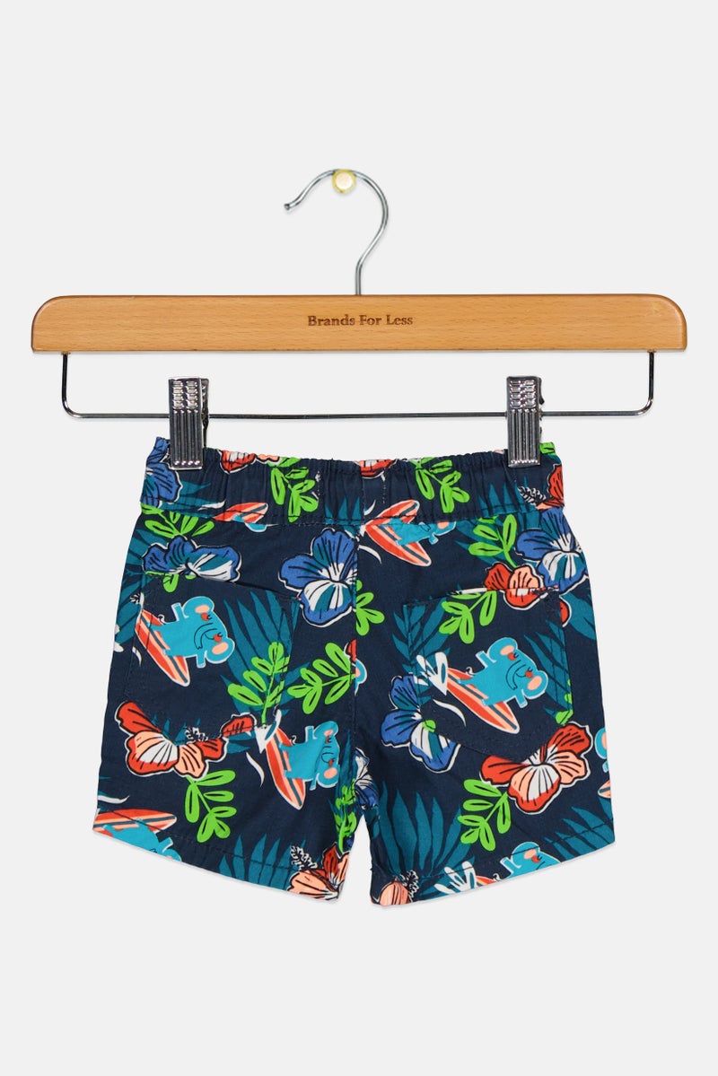 Dp Am Toddlers Girl Allover Print Shorts, Multicolor - Image 2