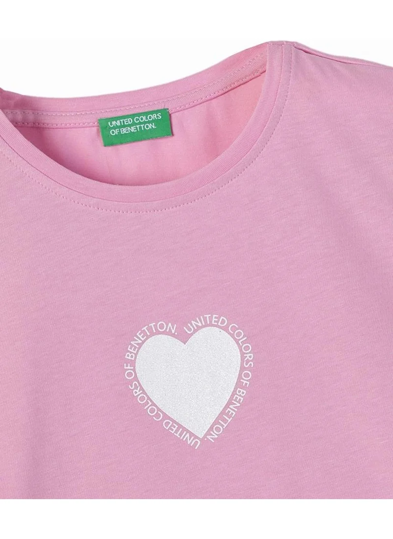 يونايتد كولورز أوف بينتيون Girls' Tshirt BNT-G21274