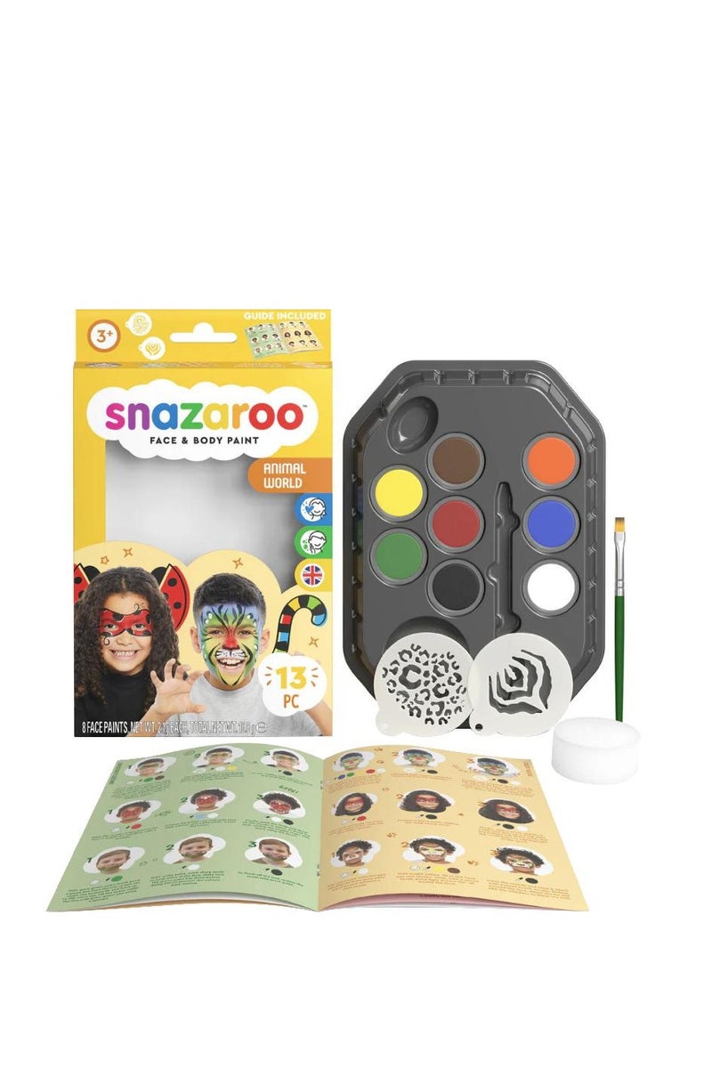 سنازارو ألوان وجه وجسم من عالم الحيوانات ألوان متنوعة ١٣ قطعة - Image 2