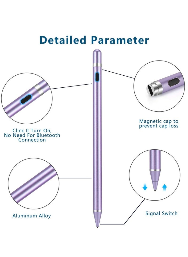 Gravity Active Stylus Pens for Touch Screens, Digital Stylish Pen Pencil Rechargeable Compatible with Most Capacitive Touch Screens - Image 2