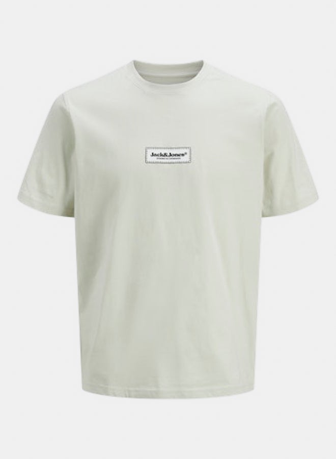 JACK & JONES JACK & JONES Mens Split Fakestitch Branding Tee 