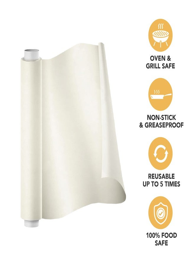 Coze Baking Paper 20 metres, Pack of 1, 100% Oven & Microwave Safe Upto 240°C, No Added Wax or Coating, 100% Food Safe, FDA Approved, Butter Paper Roll, Parchment Paper for Baking Cake (Off-White) - Image 2