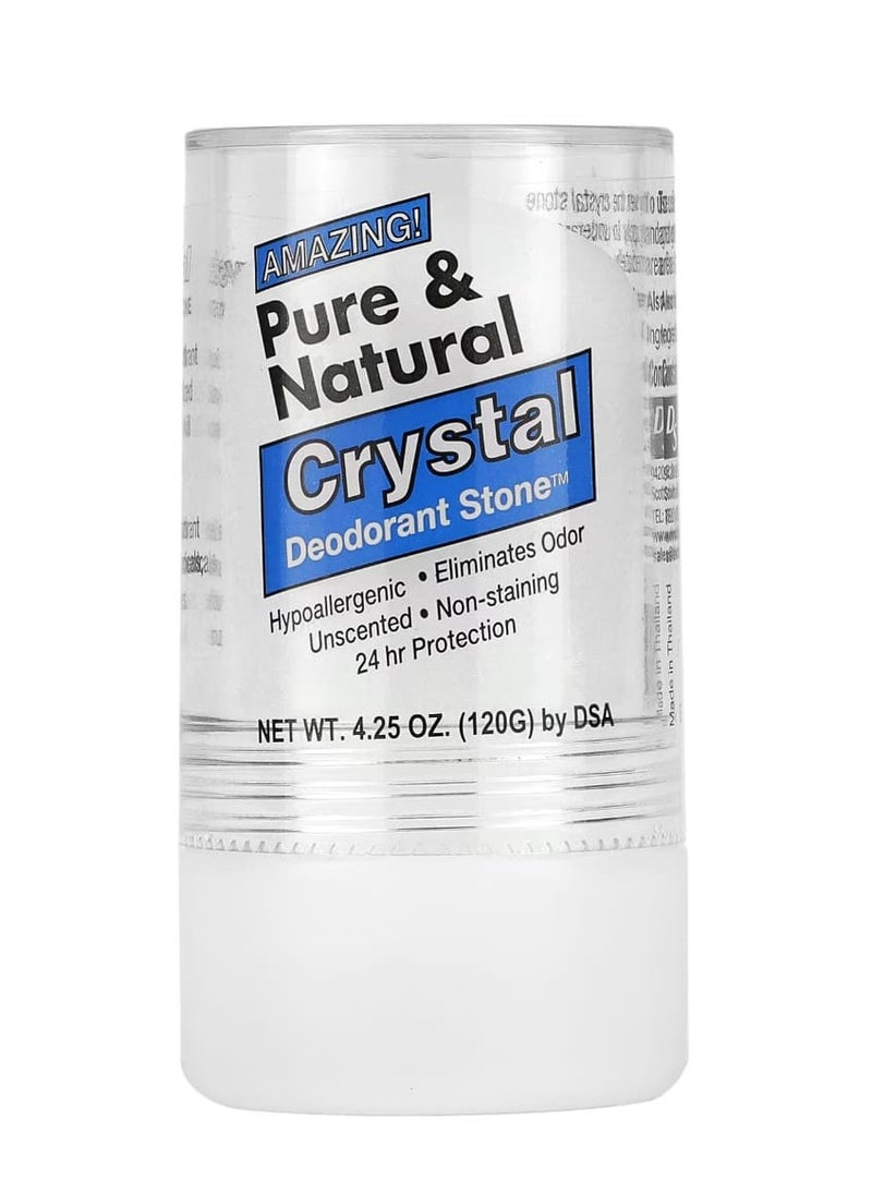 Thai Deodorant Stone - Thai Deodorant Stone Pure & Natural Crystal Deodorant Stone 4.25 oz (120 g) - Image 1