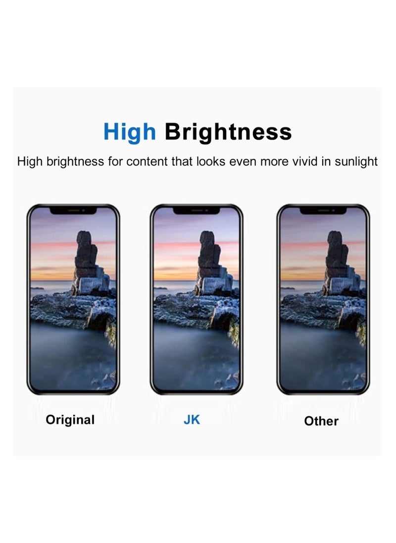 جي كي شاشة LCD بديلة من JK لهاتف iPhone 12 Pro Max تعمل باللمس من الزجاج FHD باللون الأسود  - Image 4