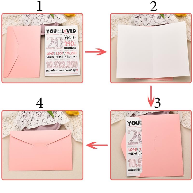 Sisadodo Happy 20th Birthday Greeting Cards Gifts for 20 Year Old Girl Birthday Gift for Daughter Granddaughter 20th Birthday Decorations for Women Funny Birthday Card for Sister Niece Bday Gift - Image 5