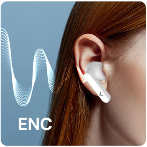 KDM – E5 MP3PODS TWS, Truly Wireless in Ear Earbuds, with 40 Hrs Playtime, ENC, Quad Mic, Gaming Mode, Type-C Fast Charging, Buds, Black - Image 5