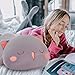 FUYU Cat Stuffed Animals Soft Cat Plush Pillow Kawaii Kitten Stuffed Animal Toy Gifts for Kids Boys Girls Room Decor Gray Squinted19in50cm - Image 4