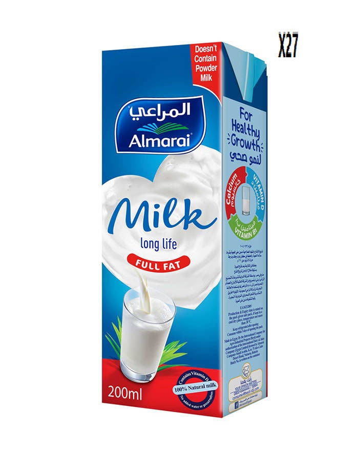 Full Cream Milk 200 ml Pack of 27