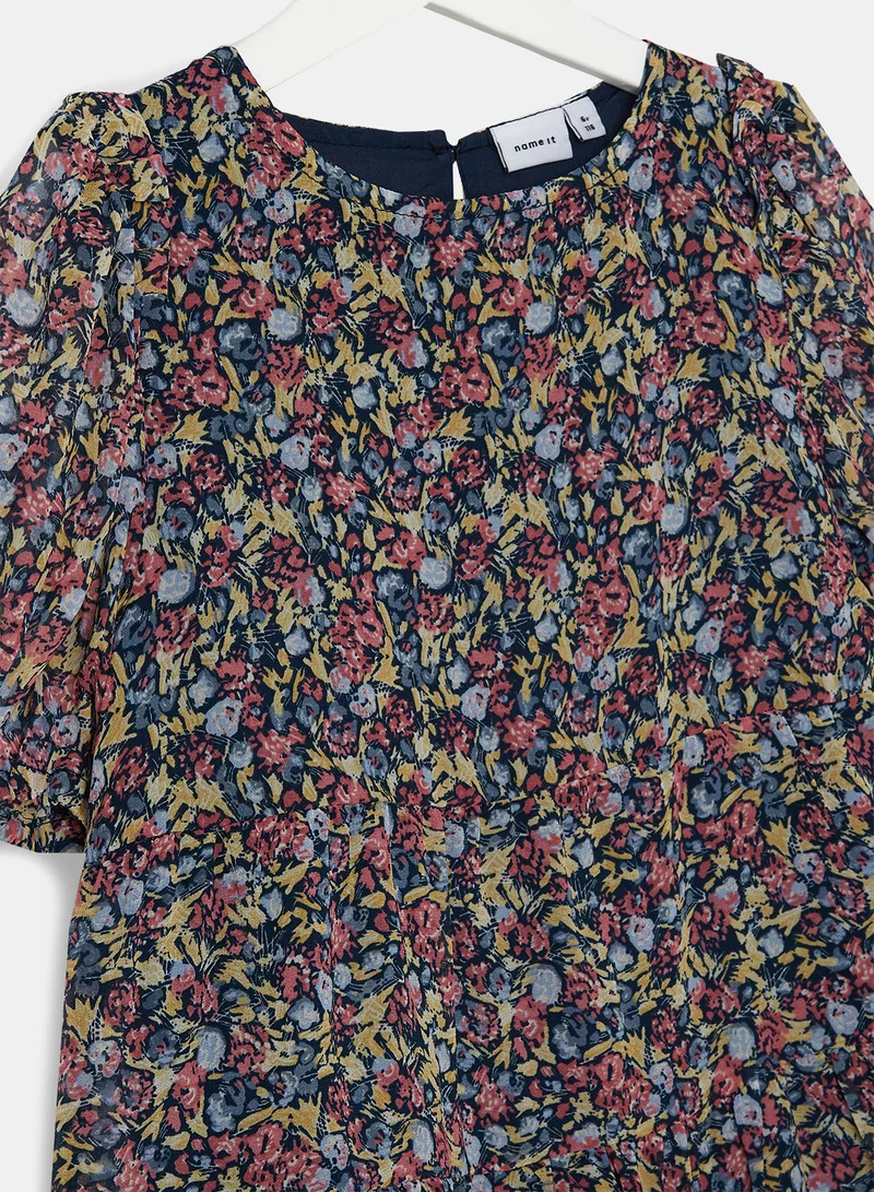 نيم ات Girls Printed Dress