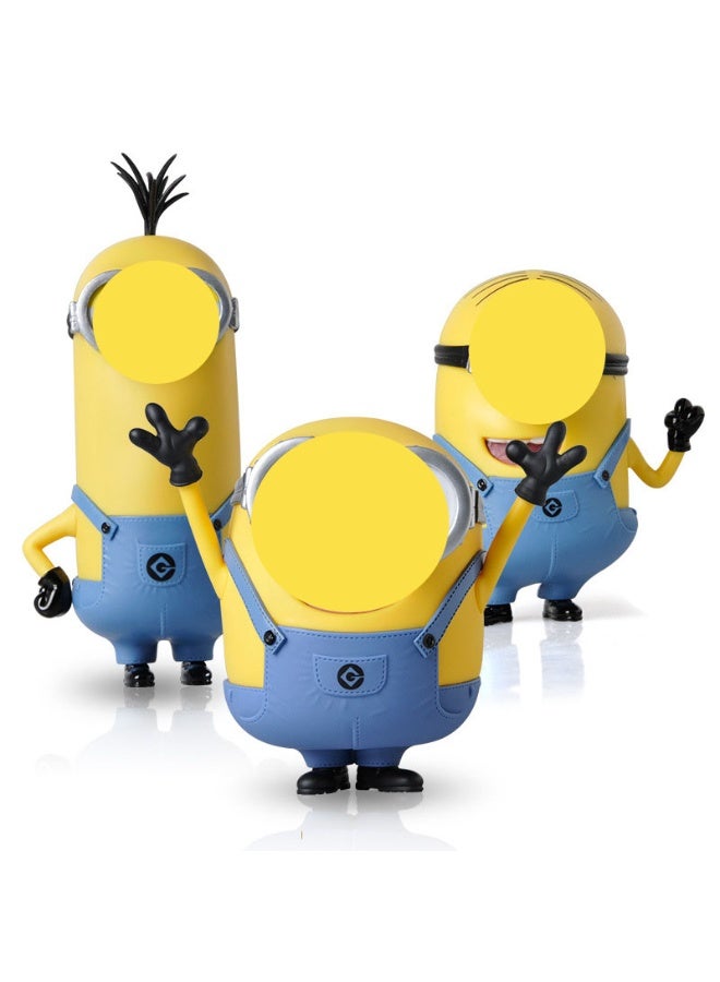 3 - Piece Set of Minions Bob, Kevin, and Stuart - Dolls, Figurines, and Hand - painted Models. Ideal Desktop Decoration, Children's Toy, and Indoor Ornament - Image 2