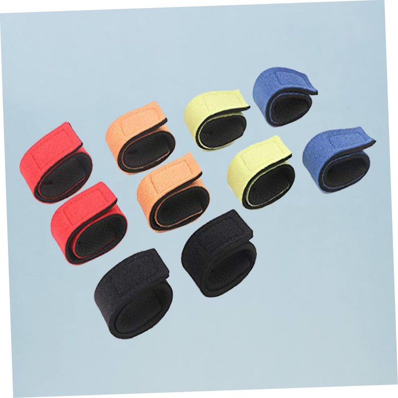 Elastic Fishing Rod Covers 8 Pieces with Straps for Anglers Wrapping Bands - Image 5