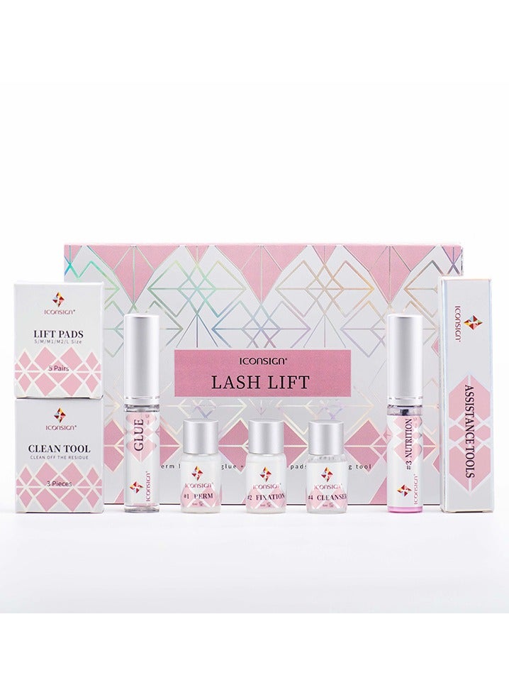 إيكونساين طقم محلول تجعيد ورفع الرموش سهل وسريع لمدة 5 دقائق بما في ذلك التغذية - Image 1