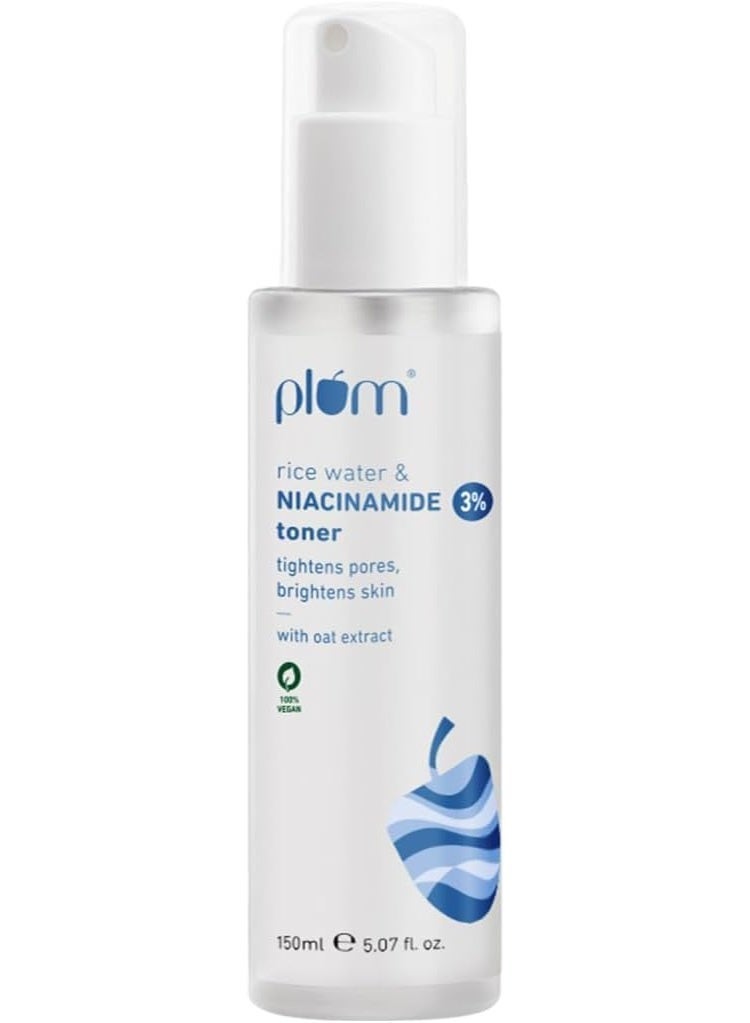 بلوم تونر ماء الأرز و3% نياسيناميد من Plum - سعة 150 مل - Image 2