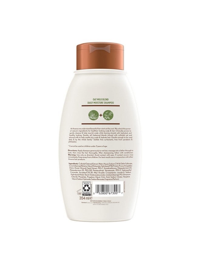 Aveeno Scalp Soothing Oat Milk Blend Shampoo For Daily Moisture & Light Nourishment, Sulfate Free Shampoo, No Dyes Or Parabens, 354ml - Image 2