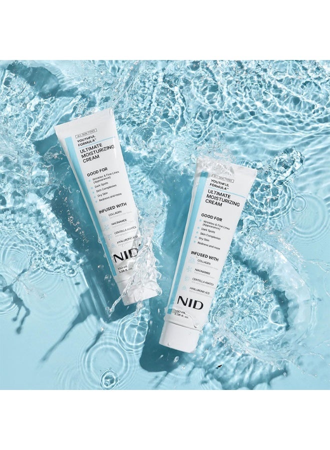 نيدا زجاجتان من خلاصة نيدا سنتيلا أسياتيكا المرطبة بحمض الهيالورونيك (٥٠ مل) + كريم نيدا الكولاجين المرطب بالنياسيناميد (١٠٠ مل) | سنتيلا أسياتيكا، حمض الهيالورونيك | يرطب، يهدئ، يوازن لون البشرة، ويقوي حاجزها الواقي | - Image 2