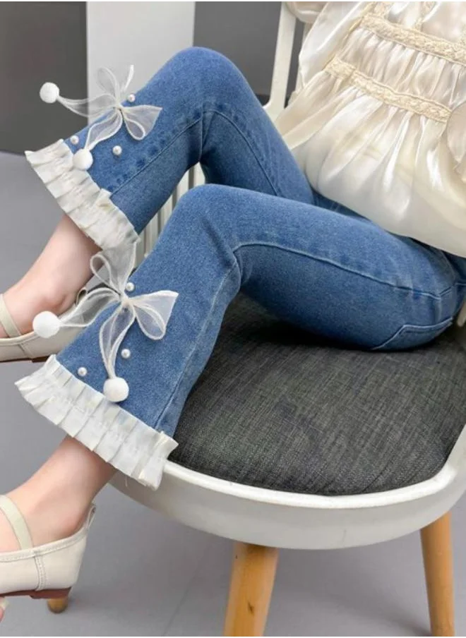 يونيكي Blue Straight High Rise Solid jeans