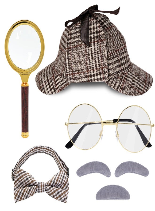 HOVEOX Detective Costume - Outfit & Accessories - Detective Hat & Prop - Halloween (Style 1) - Image 1