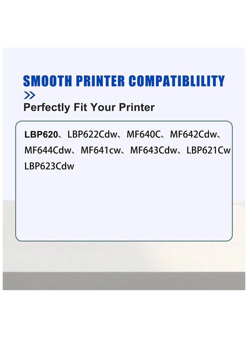 Compatible Toner Cartridge Replacement for Canon 054 CRG-054 054H to use with Color ImageClass MF644Cdw LBP622Cdw MF642Cdw MF640C LBP620 Toner Printer (1 Black, 1 Cyan, 1 Magenta, 1 Yellow)  - Image 2