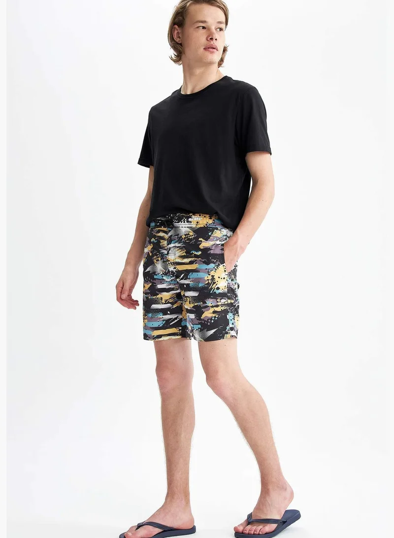 DeFacto Patterned Above Knee Swim Shorts