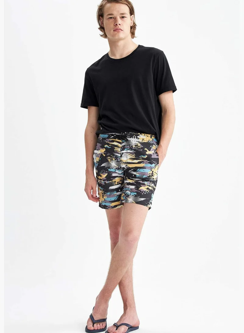 DeFacto Patterned Above Knee Swim Shorts