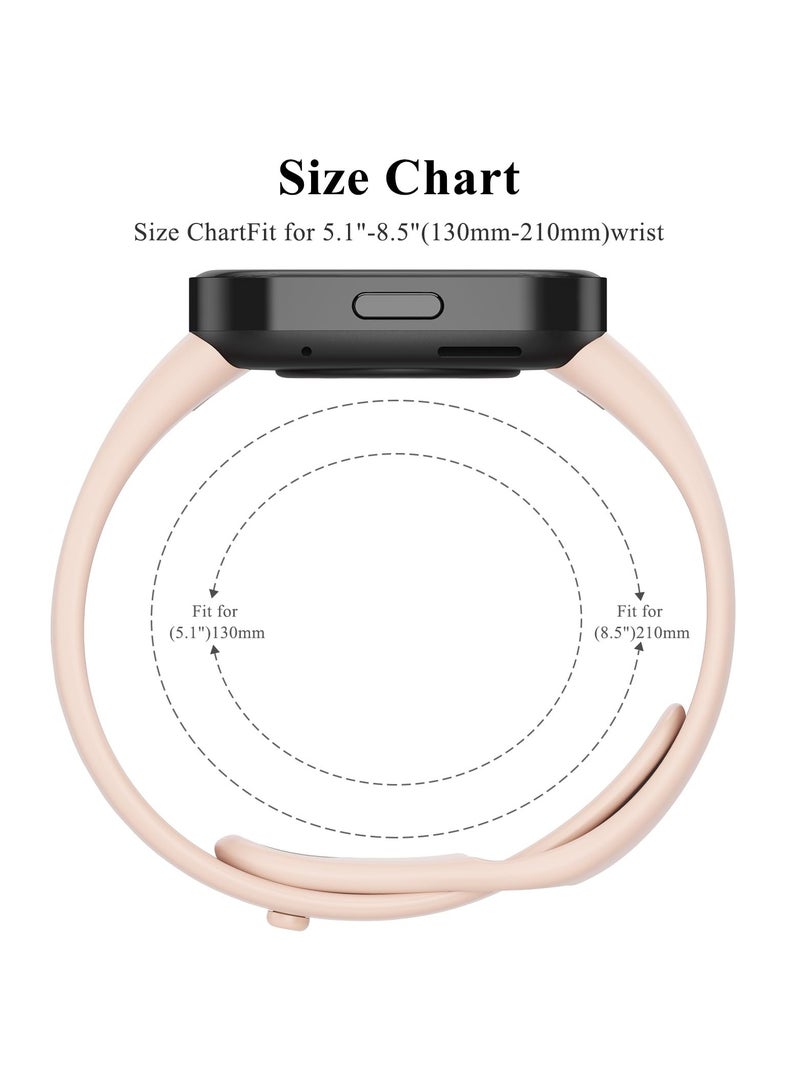 Straps Compatible with Redmi Watch 3 Smartwatch Soft TPU Band for Men, Women,Pink  - Image 4