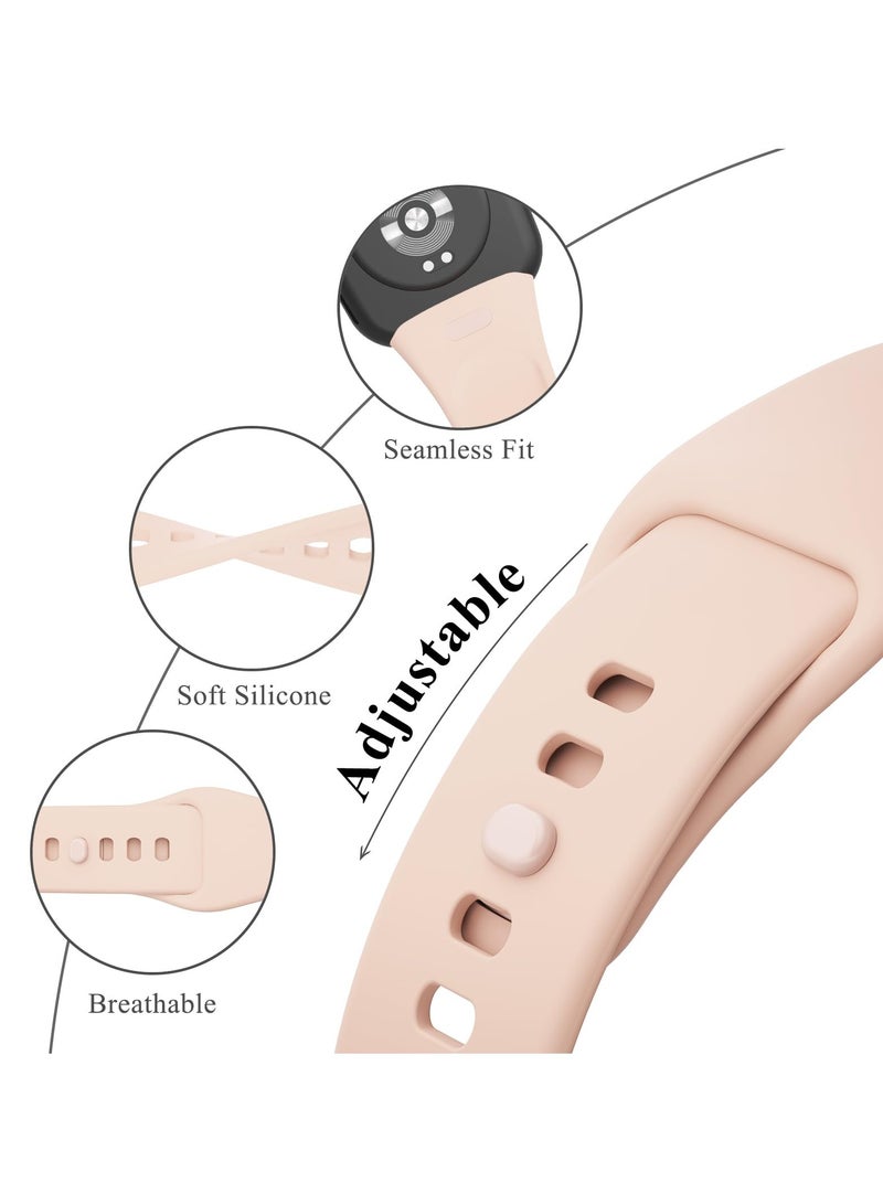 Straps Compatible with Redmi Watch 3 Smartwatch Soft TPU Band for Men, Women,Pink  - Image 3