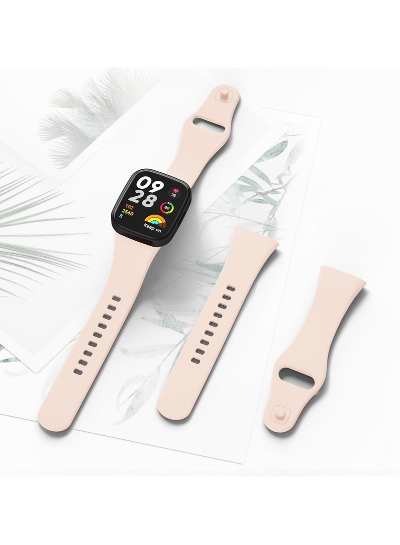 Straps Compatible with Redmi Watch 3 Smartwatch Soft TPU Band for Men, Women,Pink  - Image 5