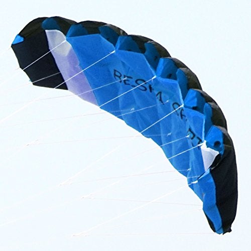 Besra Huge 73inch Dual Line Parachute Stunt Kite with Flying Tools 1.8m Power Parafoil Kitesurfing Training Kites Outdoor Fun Sports (Blue) - Image 2