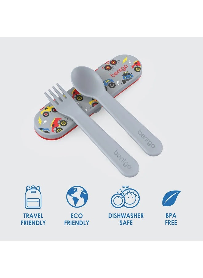 Bentgo - Kids Utensils Set - Trucks - 3pcs - Image 2