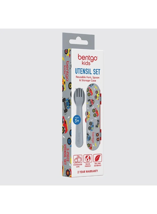 Bentgo - Kids Utensils Set - Trucks - 3pcs - Image 4