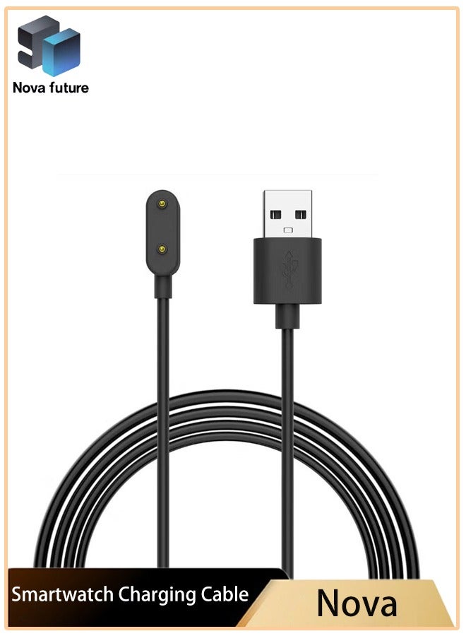 Nova future Charging Cable for Huawei Band 9/8/7/6,Honor Band 9/8/7/6,Huawei Watch Fit 3/Fit 2/Fit,Honor Watch ES, Huawei 4X/5X Smartwatch Magnetic USB Charging Cable Black - Image 1