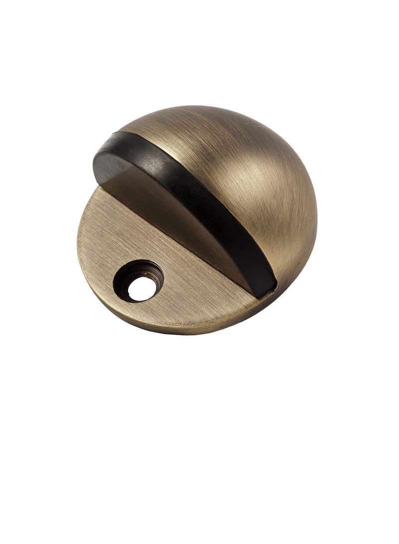 Stainless Steel Half Moon Oval Floor Door Stop  - Image 1