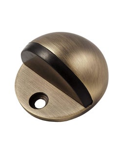 Generic Stainless Steel Half Moon Oval Floor Door Stop  - Image 2