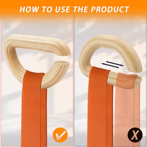 Lights Mountain Wooden Resistance Bands Handles, Versatile Exercise Handles, for Elastic Band Workouts Home Gym Strength Training, and Full-Body Workouts - Image 4